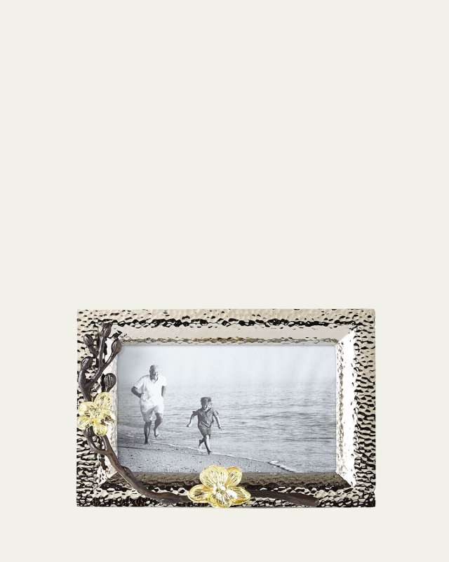 Gold Orchid 4" x 6" Picture Frame